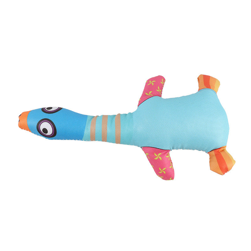 Enten-Quietschspielzeug für Hunde – bissfester Oxford-Stoff mit Sound, 25 cm