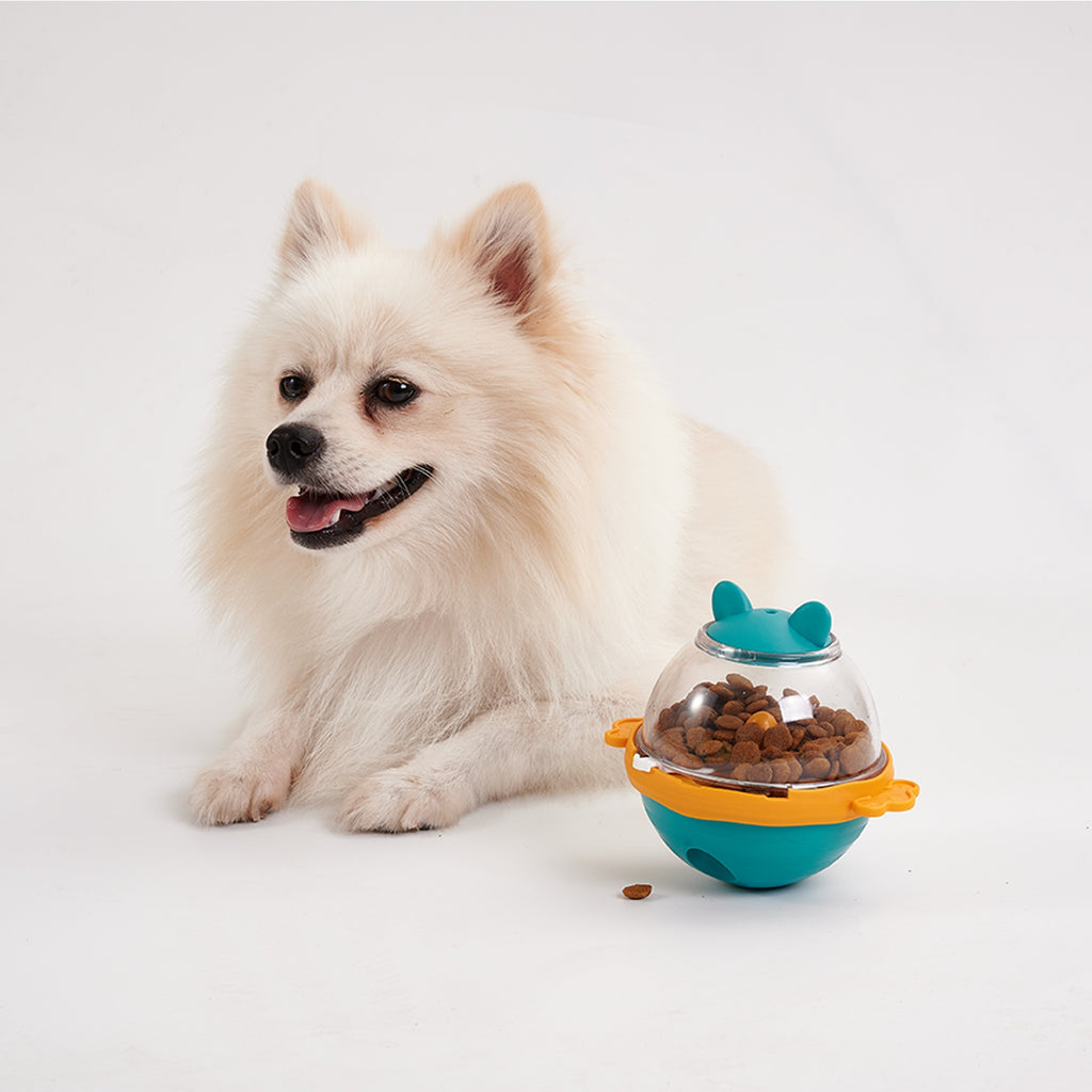 Dog Treat Balls Slow Feeder ToysDog & Cat Treat Dispenser Puzzle Toys  Active Rolling Balls For Medium&Large Dog Breeds  Interactive Squeaky Mental Stimulation