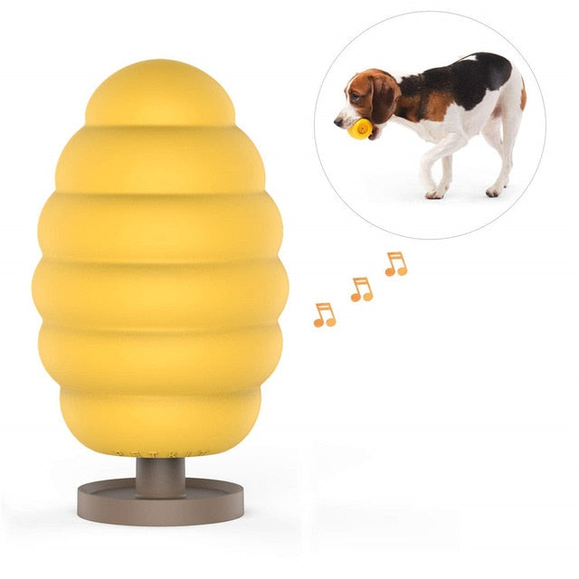 PETKIT Hundespielzeug-Ball – Quietschball, Kauball oder Snackball, Gummi, 65×65×120mm