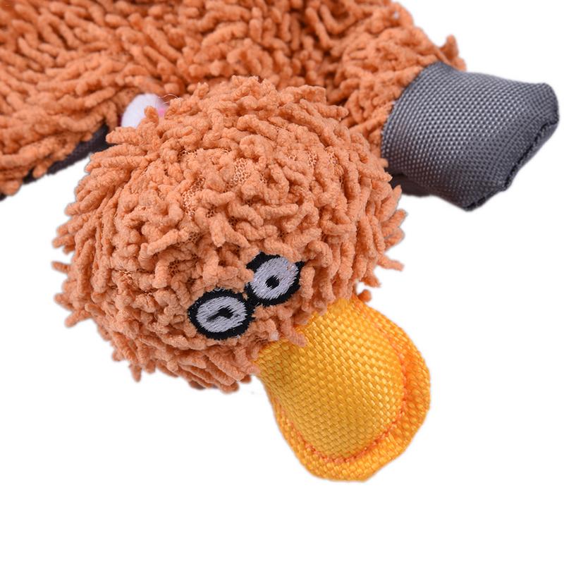 Hundespielzeug Plüsch-Ente mit Sound | Zahnpflege | 25 cm | 2 Farben