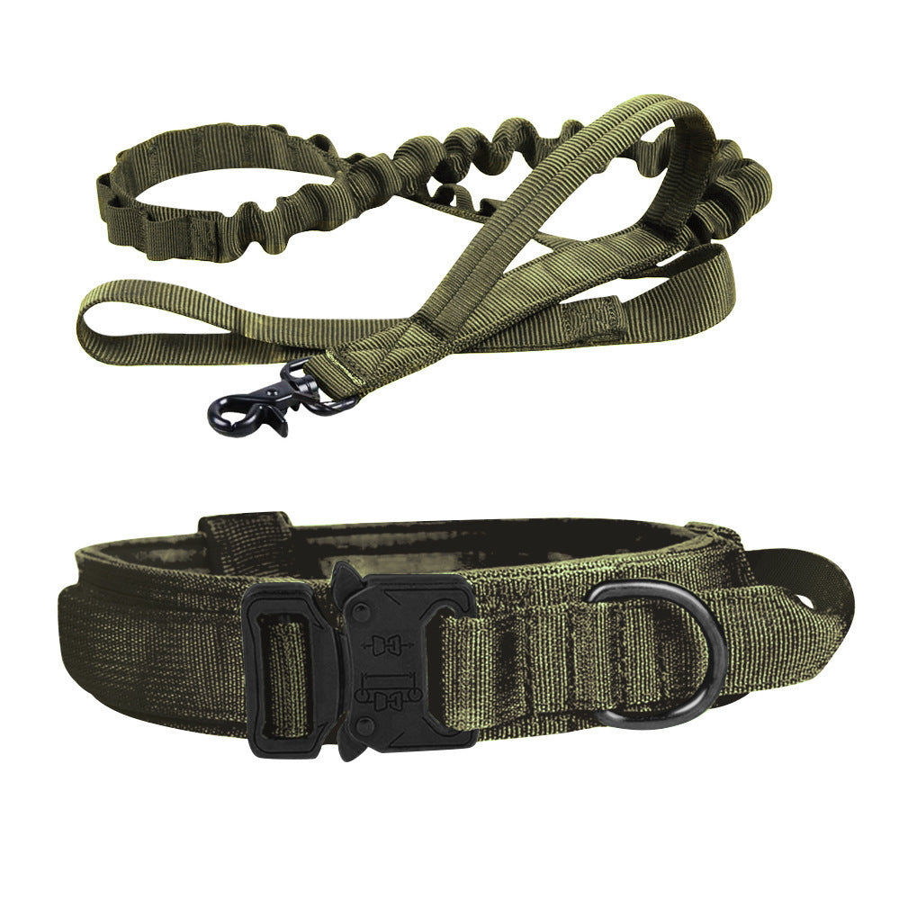 Taktisches Hundehalsband & Leine für Outdoor & Training – 8 Farben, M bis XL, auch als Set