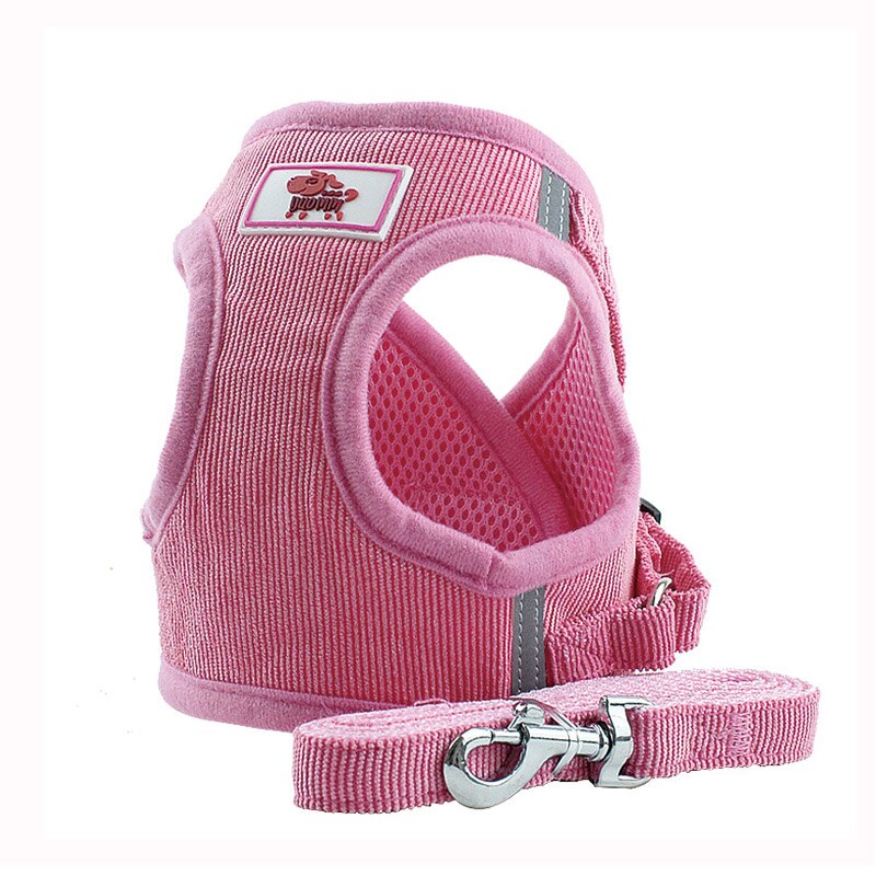 Reflektierendes Hundegeschirr-Set im Weste-Stil – atmungsaktiv, verstellbar, XS–XL