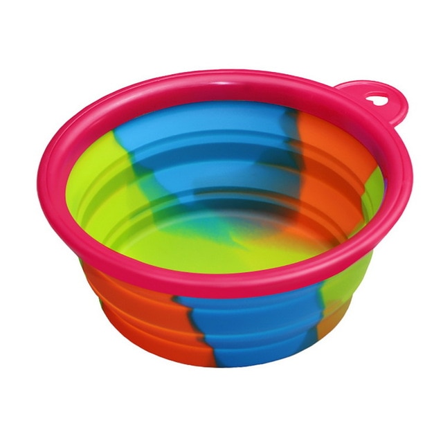 Portabler Silikon Faltnapf – 350ml, 24 Farben, für Wasser & Futter