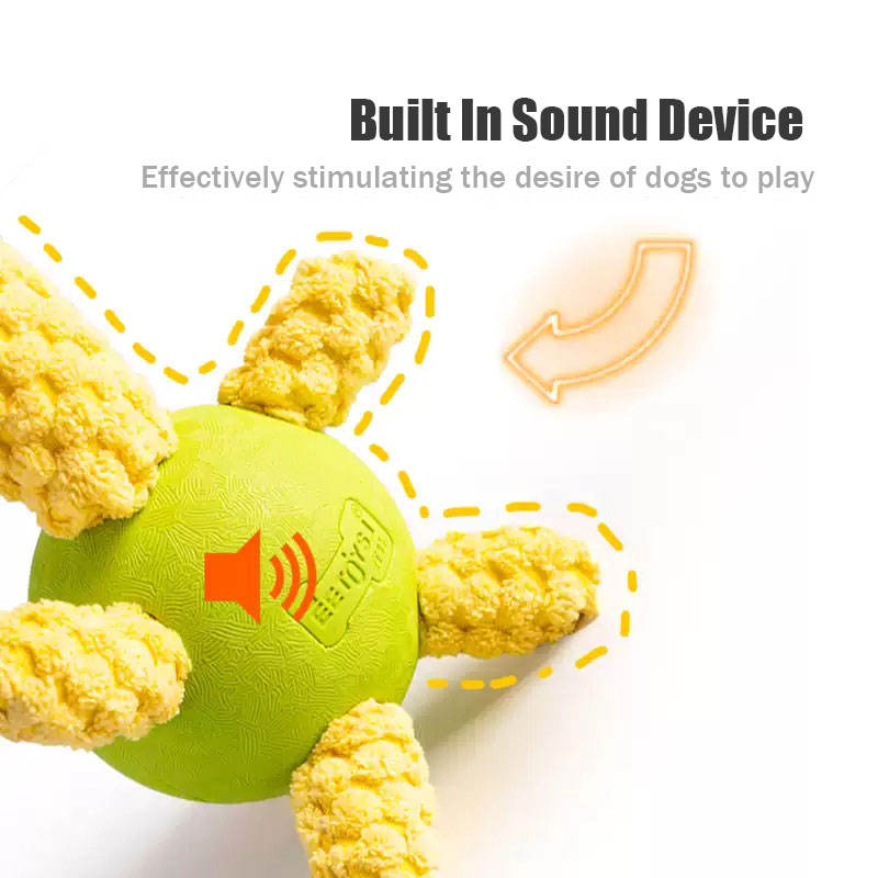 Plüsch-Tier-Quietschball für Hunde – Interaktiv, Süß & Bissfest