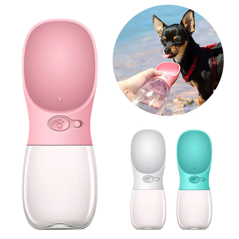 Tragbare Hundetrinkflasche für Hunde – 350 ml oder 550 ml, 5 Farben, mit Tragekordel