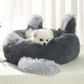Hundebett mit Hasenohren – Weiches Kuschelbett für Hunde | Warm & Gemütlich