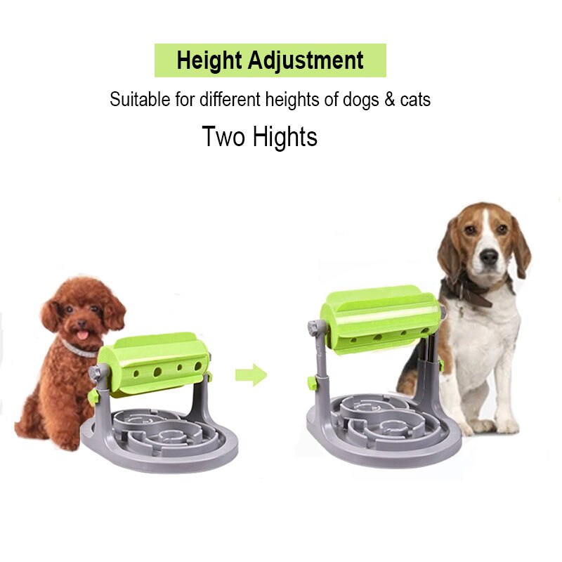 Interaktiver Hunde-Futterspender | Slow-Feeder | Höhenverstellbar | 3 Farben