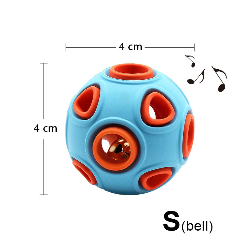 Interaktiver Gummiball für Hunde – Leckerli-Spielzeug in 3 Varianten & 2 Größen