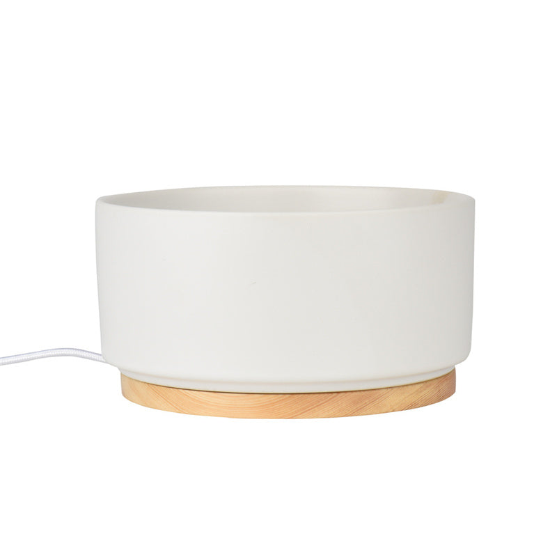 Beheizter Keramiknapf für Hunde – intelligenter Thermostat-Napf 1000ml, Keramik & Holz