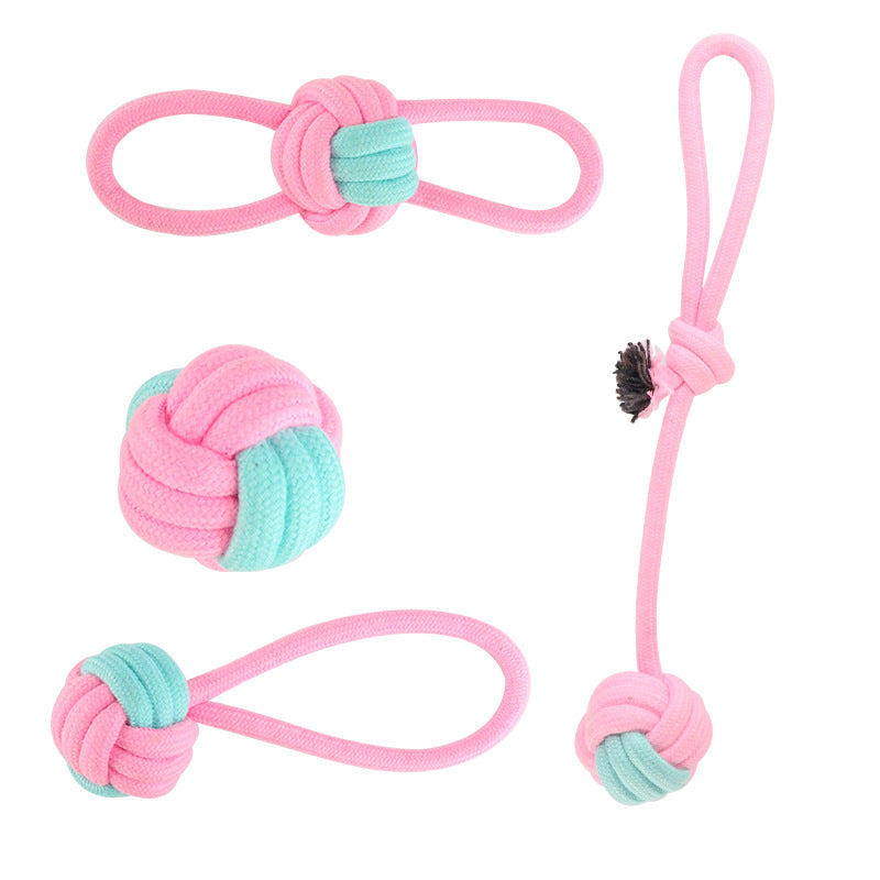 Baumwoll-Knotenspielzeug für Hunde – Kauspielzeug, Molar, 12 Varianten & Sets