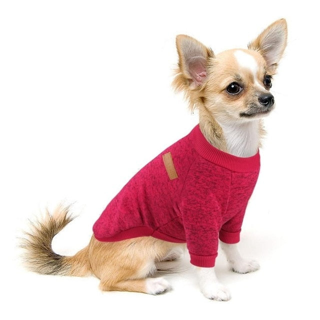 Hundepullover aus 100% Baumwolle - Klassisch | 11 Farben | XS-XXL | Ganzjaehrig | Kleine Hunde