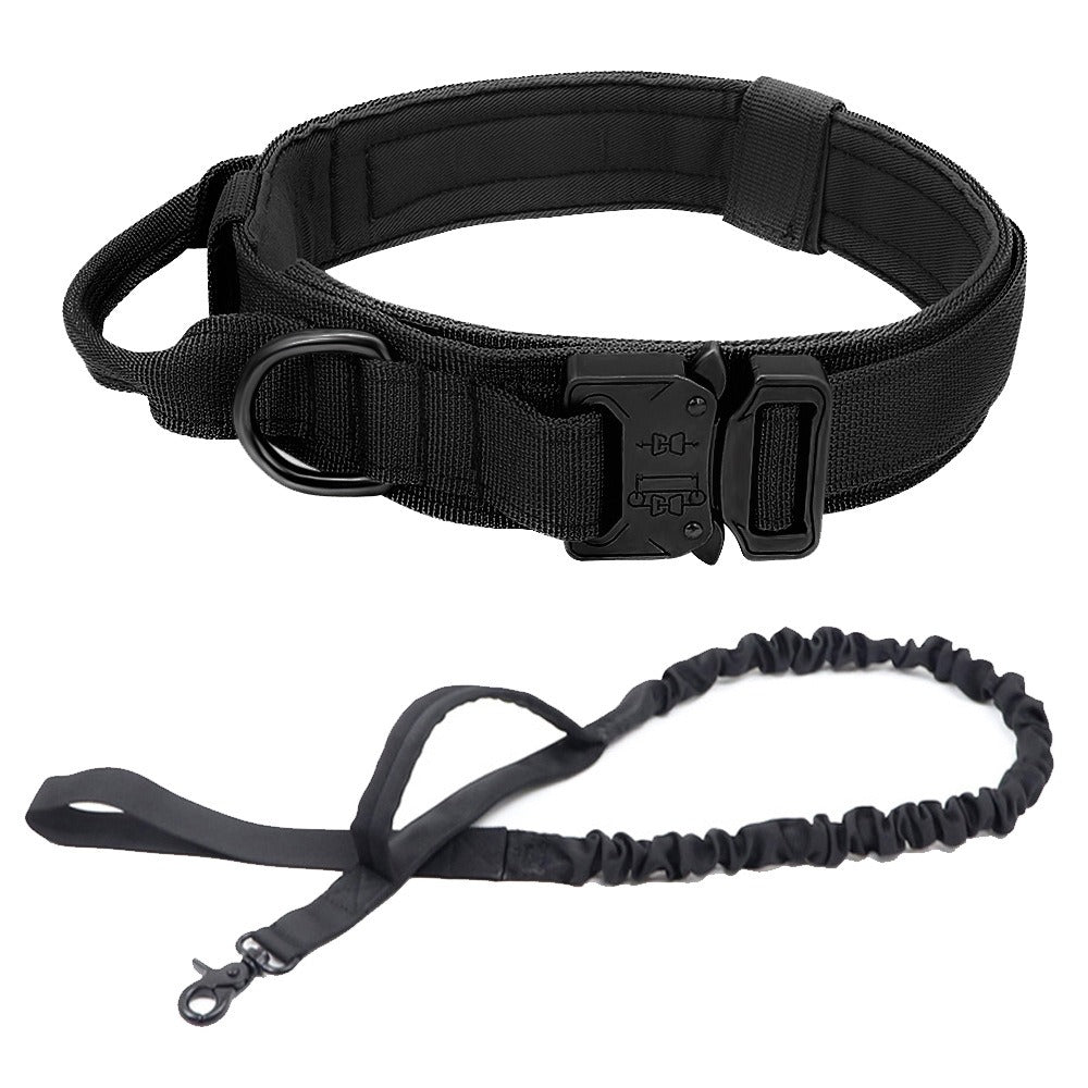 Taktisches Hundehalsband & Leine für Outdoor & Training – 8 Farben, M bis XL, auch als Set
