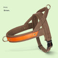 No-Pull Hundegeschirr aus Leder - Weich gepolstert | Reflektierend | 5 Farben | XS-L | Fuer alle Hunderassen