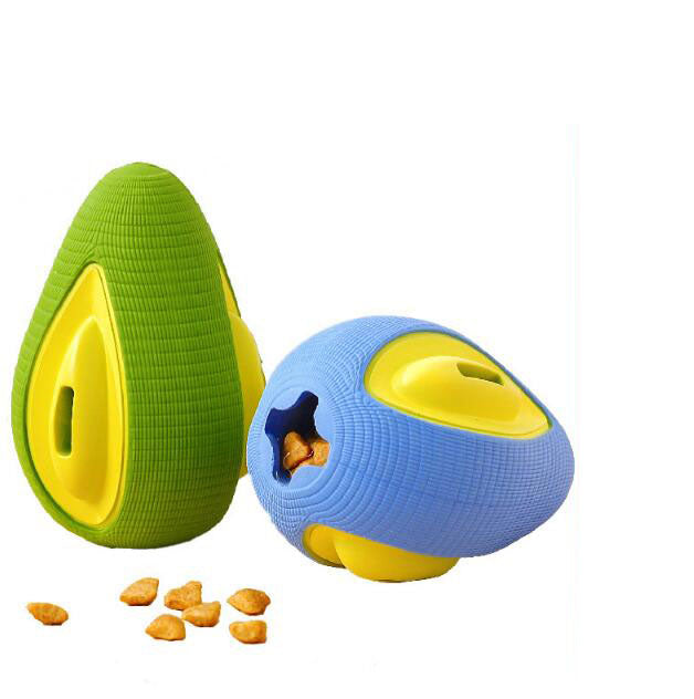 Avocado Kauspielzeug für Hunde – Gummi, bissfest & Snackball | Zahnpflege | 3 Farben