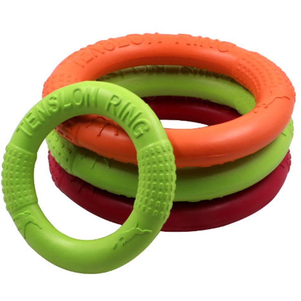 Hundefrisbee aus Gummi – Wurfscheibe für Outdoor-Training
