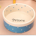Keramiknapf mit Punkte-Design – 15×6 cm, Blau & Pink