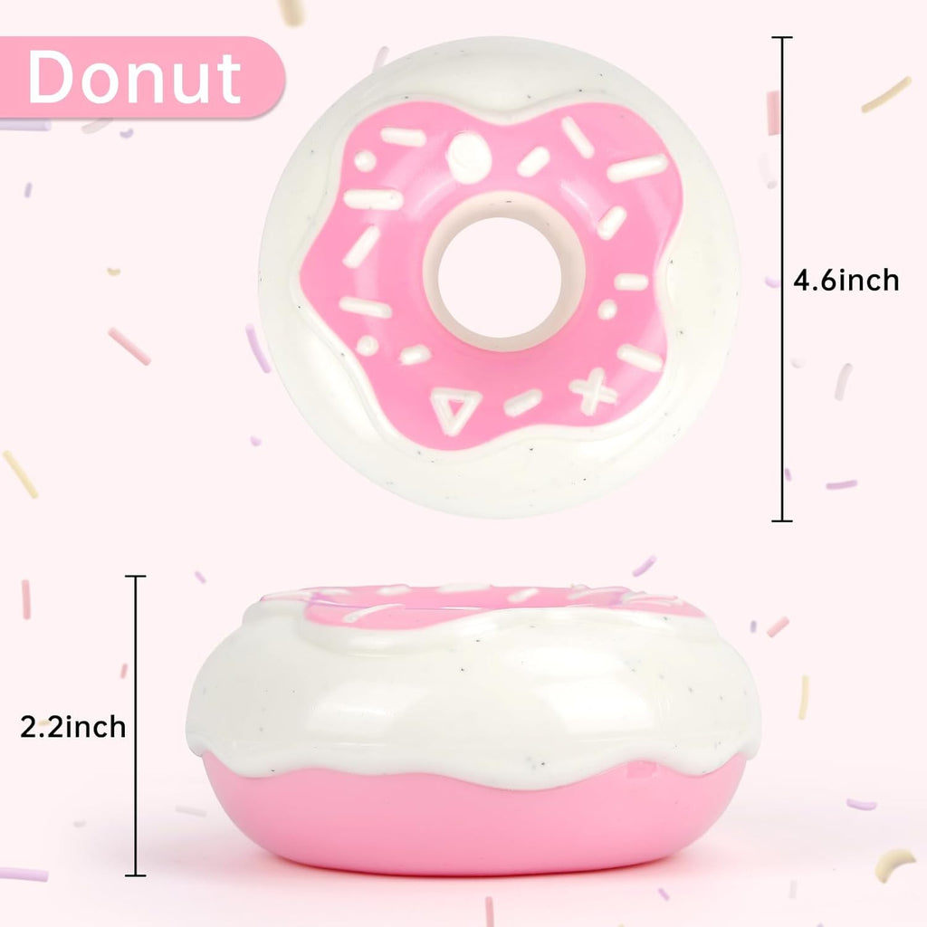 Donut Kauspielzeug für Hunde – TPR, Quietscher & Zahnpflege