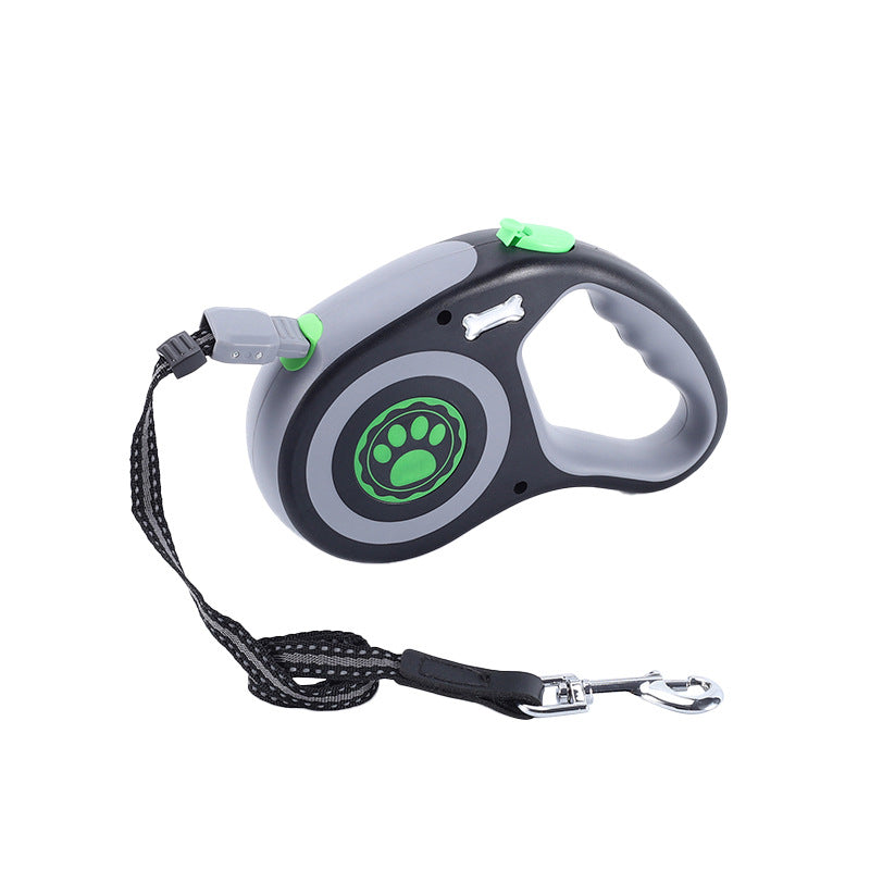 Einziehbare Nylon-Hundeleine für kleine & mittlere Hunde – ABS-Gehäuse, S & L, 3 Farben