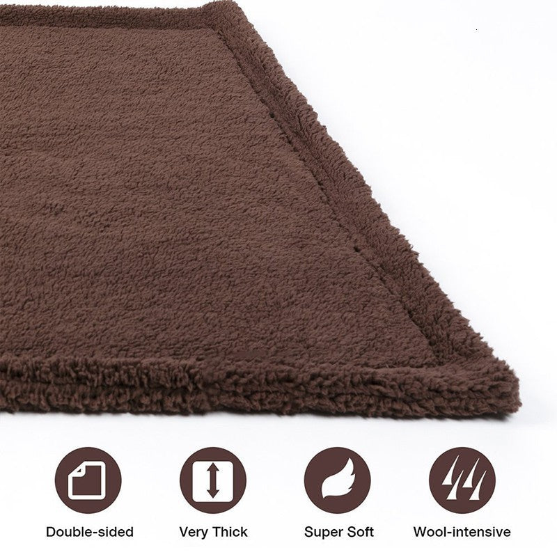 Plüsch-Hundematte & Sitzkissen – 3 Farben, XS–XL