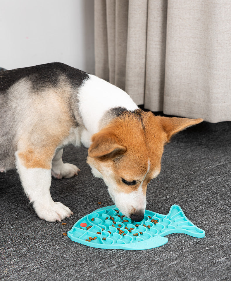 Blumenförmiges Silikon-Leckpad für Hunde – Anti-Schling & Slow-Food-Matte