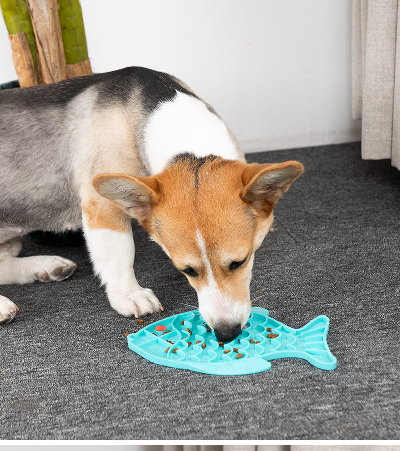 Blumenförmiges Silikon-Leckpad für Hunde – Anti-Schling & Slow-Food-Matte