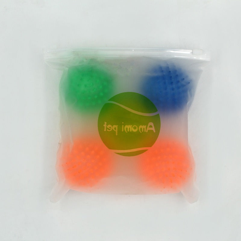 TPR Stachelball – Quietsch- & Zahnpflege-Spielzeug für Hunde, 6,5 cm