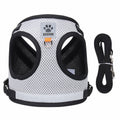 Hundegeschirr Weste mit Leine | Cord besticktes Design | 4 Farben | XS–XL