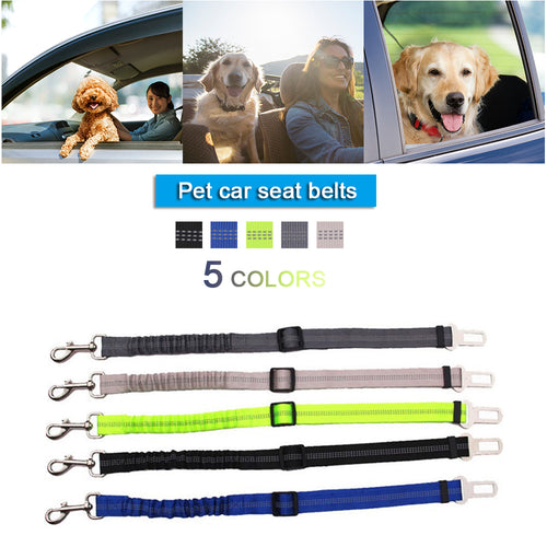 Elastischer Hunde-Autosicherheitsgurt – reflektierend, 4 Farben