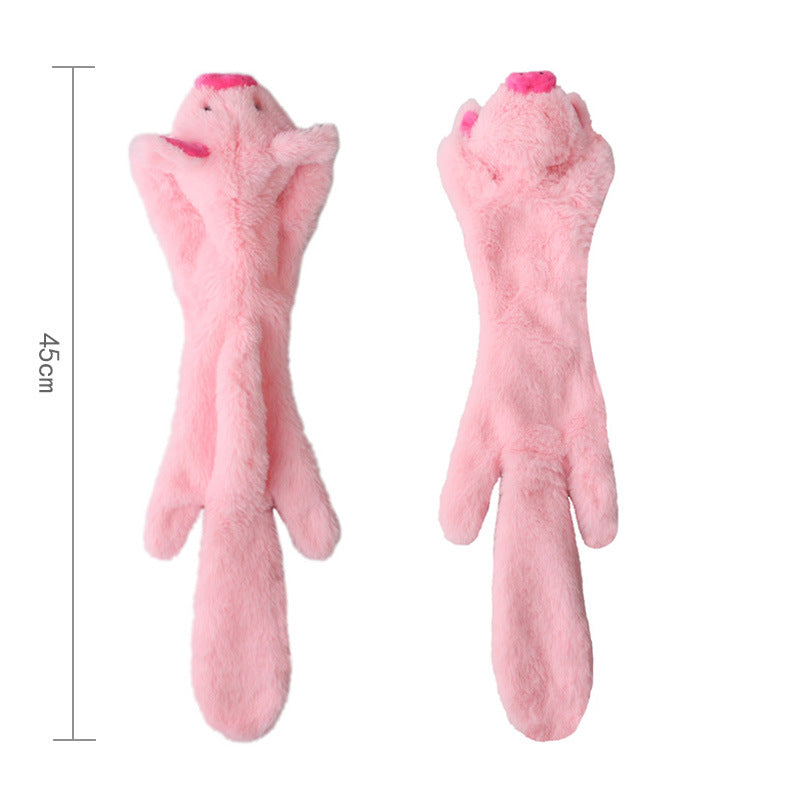 Plüsch-Tierspielzeug für Hunde – Krokodil, Schwein & Elefant, 45 cm