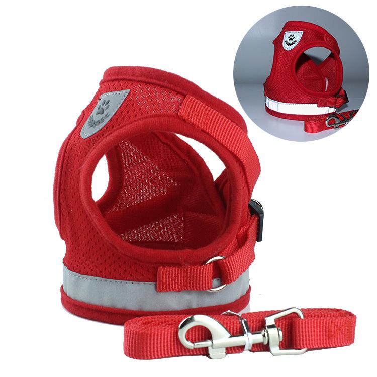 Reflektierendes Hundegeschirr & Leine Set – Sicherheitsweste, XS–XL, 4 Farben