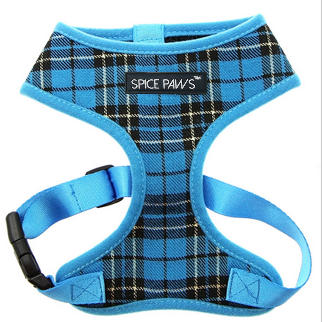 Hundegeschirr Weste Karo-Design – Verstellbar, Polyester, XS–XL