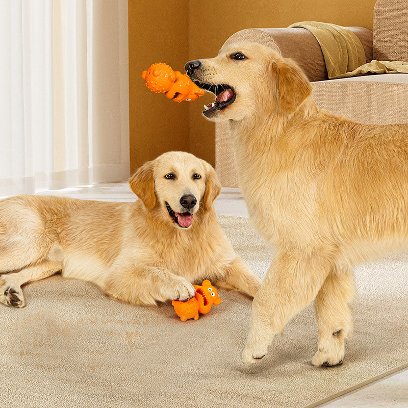 Bissfestes Affen-Kauspielzeug für Hunde – Leckerli-Spielzeug aus Gummi zum Stressabbau