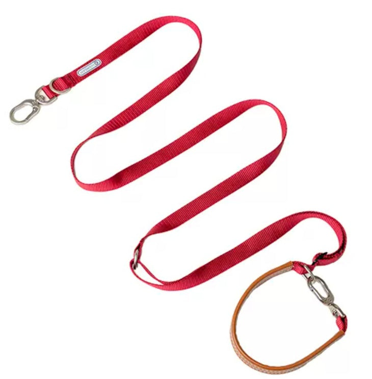No-Pull Tactical Hundegeschirr - Nylon und PVC-Leder | 3 Farben | S-XL | Auch als Leine erhaeltlich