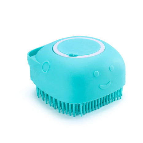 Silikon-Badebürste mit Shampoo-Füllung für Hunde & Katzen – Massage & Reinigung