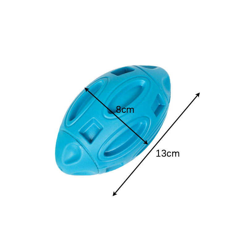 Quietscher-Kauball aus Naturkautschuk für Hunde – Robust & Langlebig | Blau / Grün / Orange