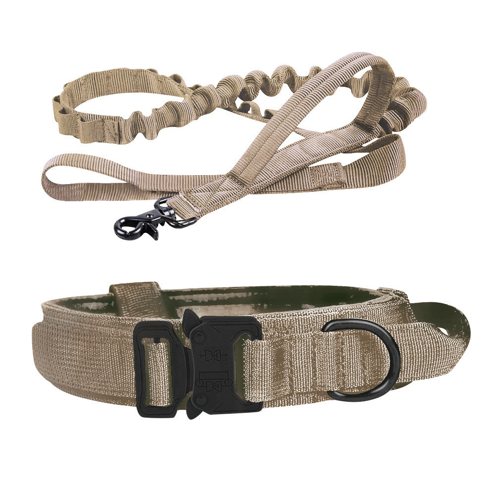 Taktisches Hundehalsband & Leine für Outdoor & Training – 8 Farben, M bis XL, auch als Set