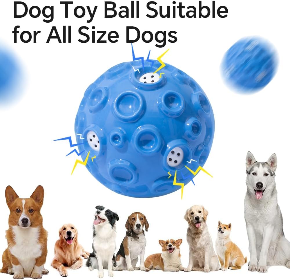 Interaktiver Quietschball für Hunde – Naturkautschuk, Zahnpflege & Stressabbau