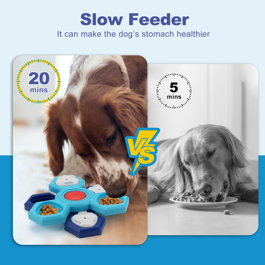 4-lagiger Puzzle-Napf für Hunde – interaktiv, zusammensteckbar & Anti-Schling