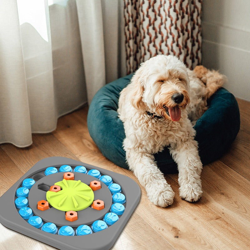 Intelligenzspielzeug Puzzle-Feeder für Hunde – interaktiv, Snack-Versteck