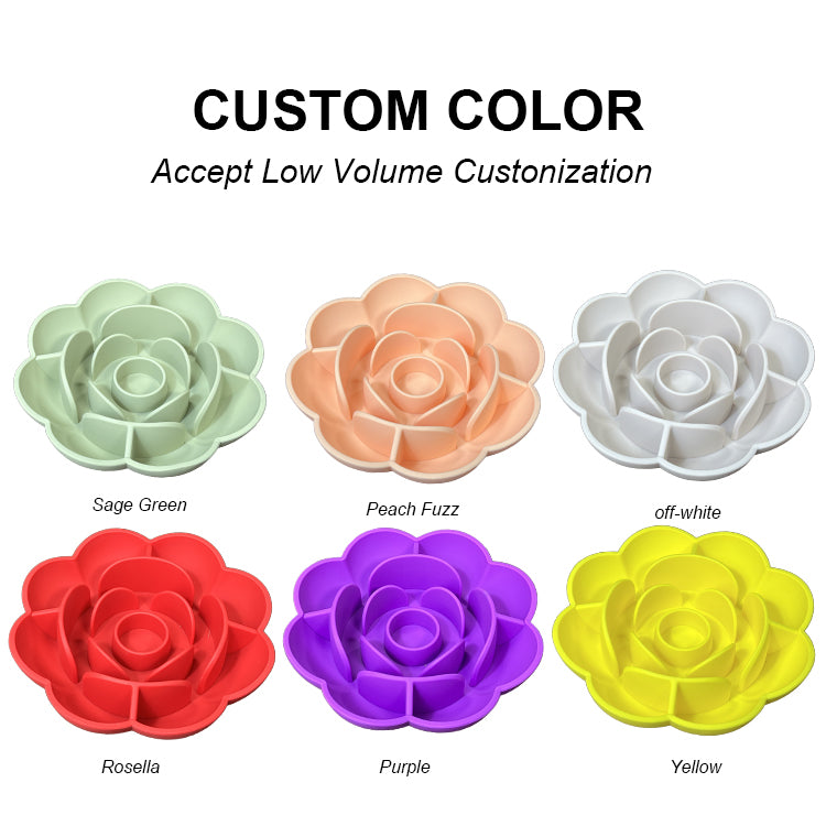 Lick-Napf Slow Feeder Blumen-Design – Portabel, 6 Farben