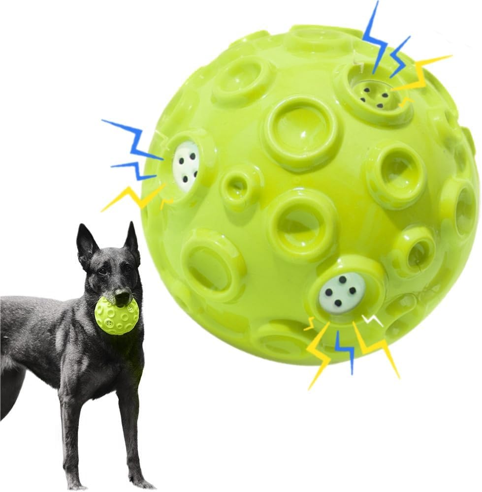 Interaktiver Quietschball für Hunde – Naturkautschuk, Zahnpflege & Stressabbau