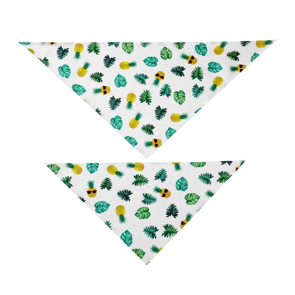 Hunde-Bandana mit Frucht-Motiv – Baumwolle, 6 Designs, 2 Größen