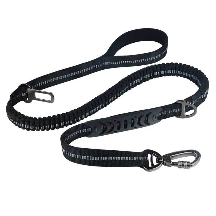 Hunde-Sicherheitsgurt Auto reflektierend – Nylon 2,5 x 135 cm, 6 Farben, für mittlere & große Hunde