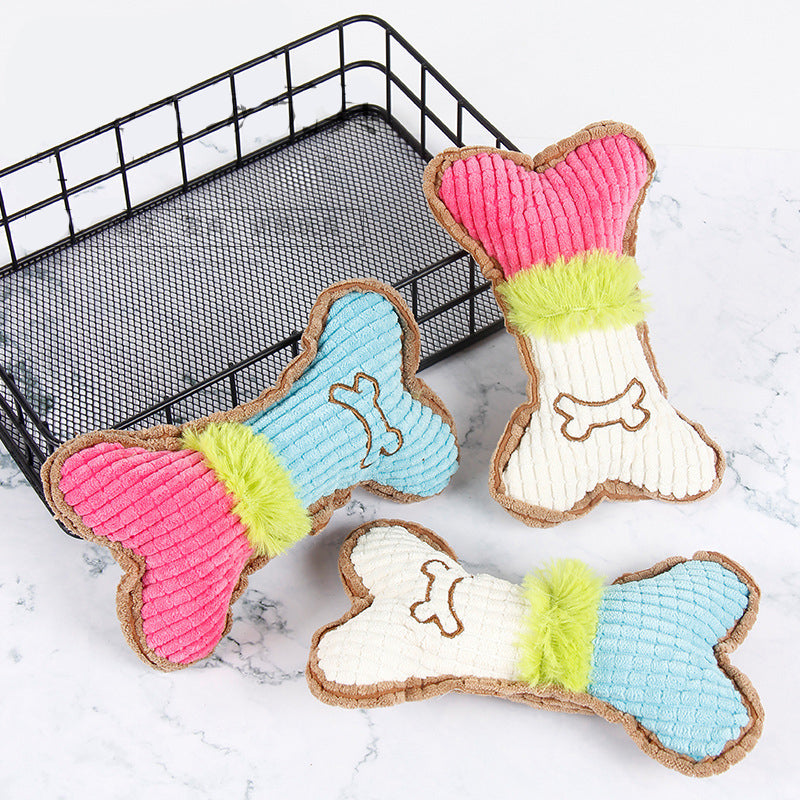 Plüsch Quietschspielzeug für Hunde – Kauen, Beißen & Spaß