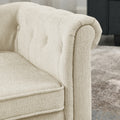 Elegantes Hundesofa für mittlere & große Hunde – Schaumstoff-Couch erhöht, Beige