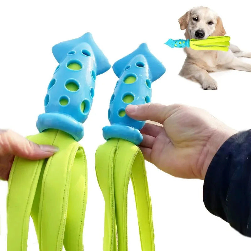 Tintenfisch Quietschspielzeug – Kauspielzeug & Zahnpflege für Hunde