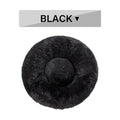 Flauschiges Donut-Hundebett – Luxus-Langflor-Plüsch, 11 Farben, S–XL