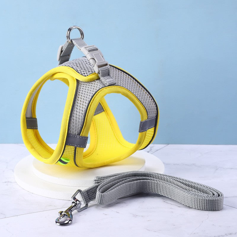 Hundegeschirr Weste – Reflektierend, mit Leine 1,5 m, XXS–L