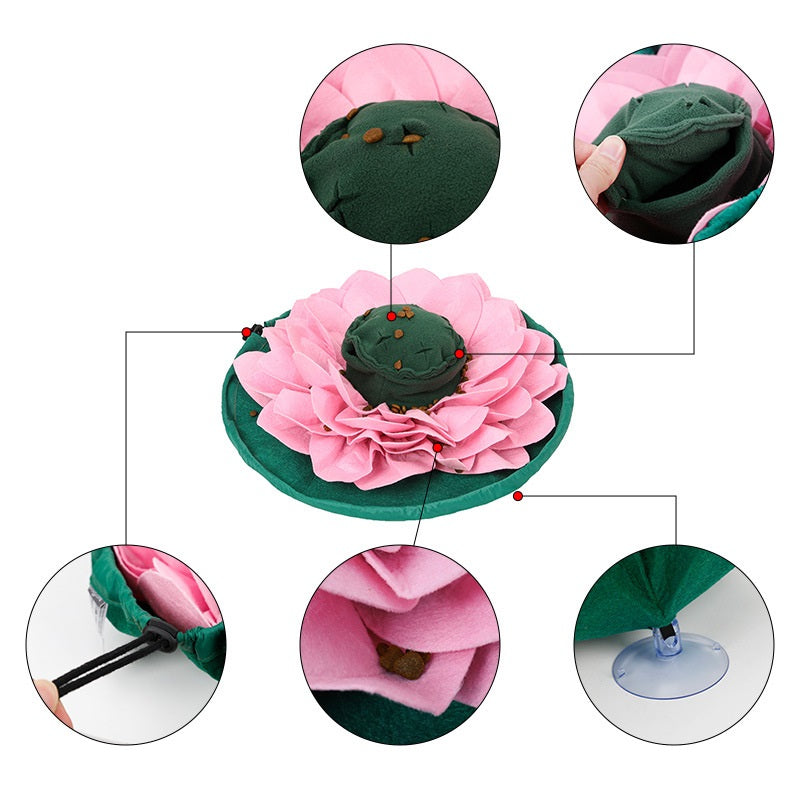 Lotus Schnüffelmatte – Slow Feeder & Beschäftigungsspielzeug für Hunde