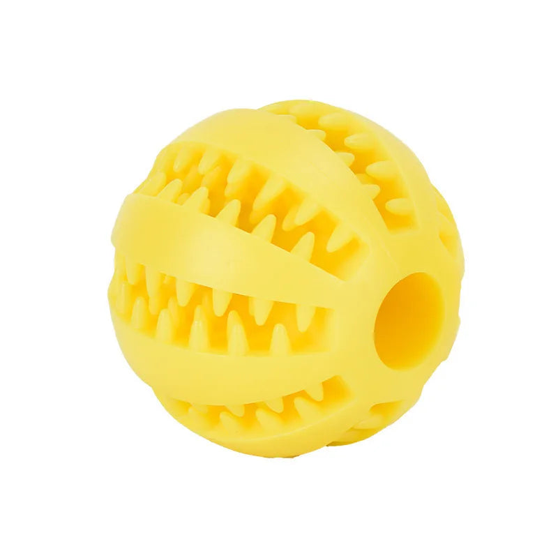 Interaktiver Kauball für Hunde – Zahnreinigung & Snackspender, 6 Farben, 5 & 7cm